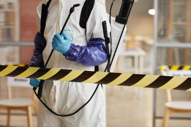 Professional Biohazard Cleanup technician working in Milledgeville, IL